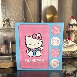 Hello Kitty Pink and Blue Thank You Card Set